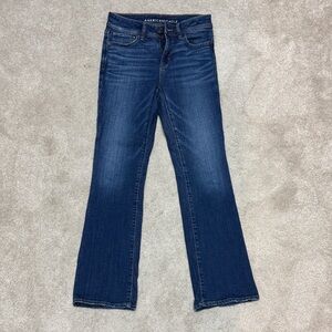 American Eagle Outfitters Women's Dark Blue Boot Cut Jeans
